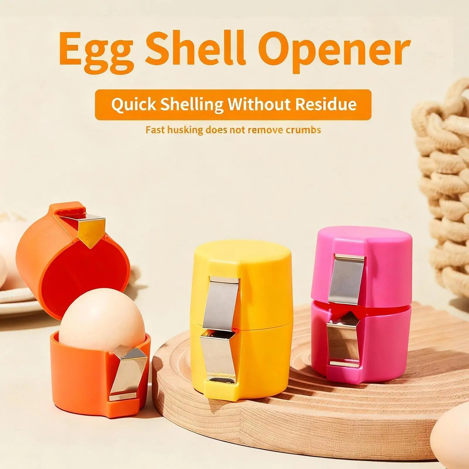Egg Shell Opener for Hard Boiled Eggs
