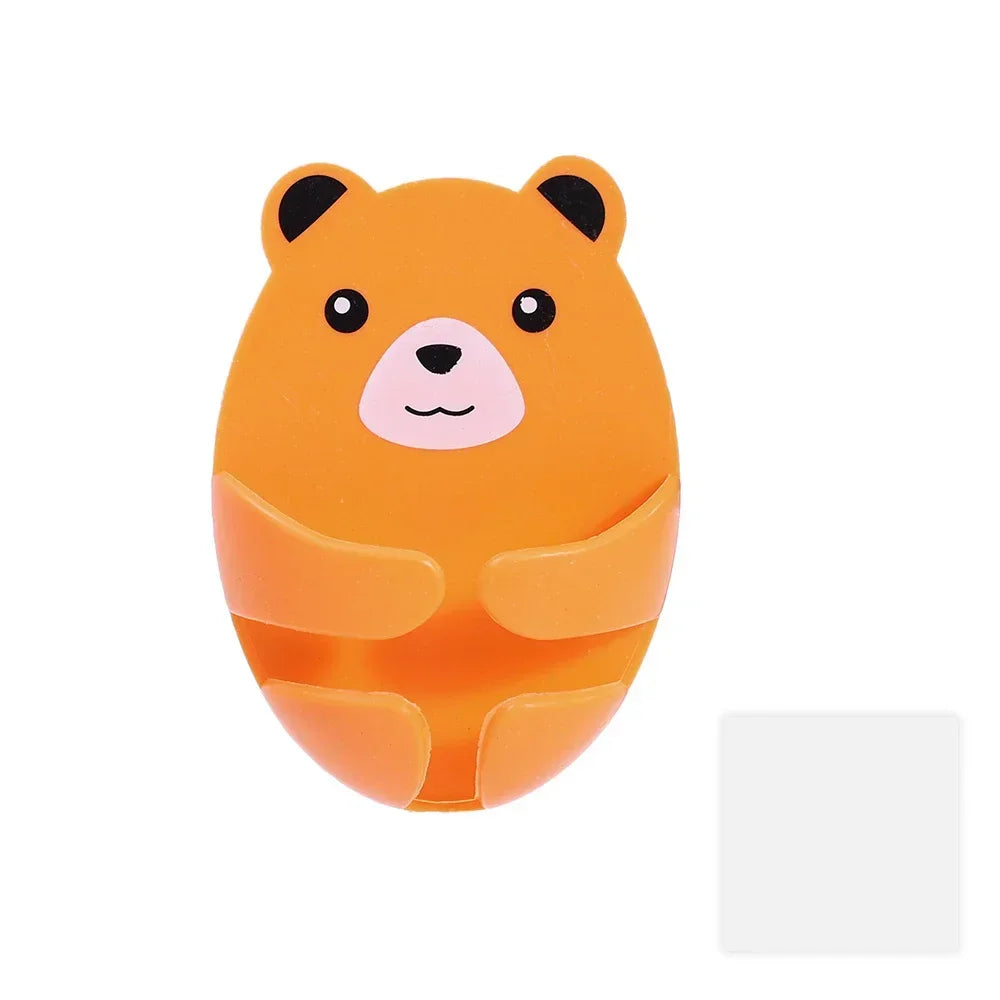 4-1Pcs Wall Storage Hook Bear Plug