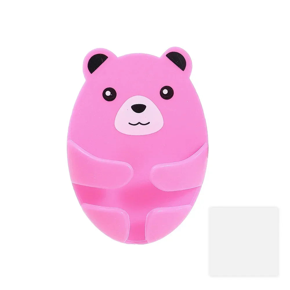 4-1Pcs Wall Storage Hook Bear Plug