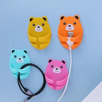 4-1Pcs Wall Storage Hook Bear Plug