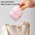 Electric Heating Hair Straightener Brush Portable Mini Hair Straightener