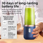 Portable Electric Blender – USB Rechargeable Fruit Juicer & Smoothie Mixer