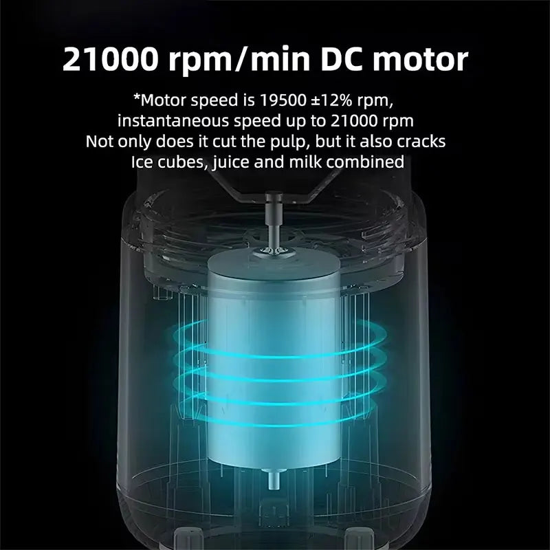 Portable Electric Blender – USB Rechargeable Fruit Juicer & Smoothie Mixer