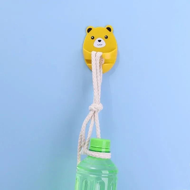 4-1Pcs Wall Storage Hook Bear Plug