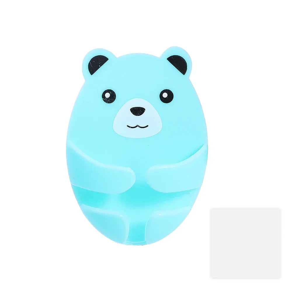 4-1Pcs Wall Storage Hook Bear Plug